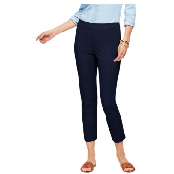 Talbots Pants - NWT Talbots Chatham Crop Pants Navy 14